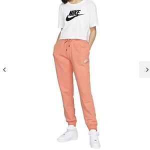 Nike Women’s Sportswear Essential Fleece Pants apricot peach color BV4095 606